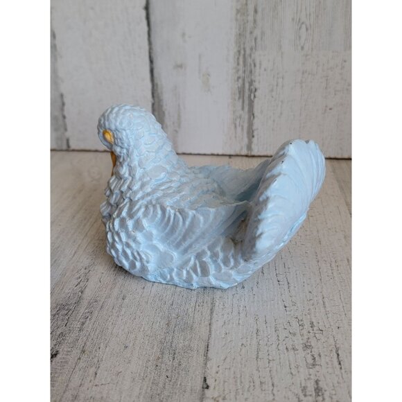 Vintage blue pigeon AS IS bird home decor unique - Picture 4 of 13